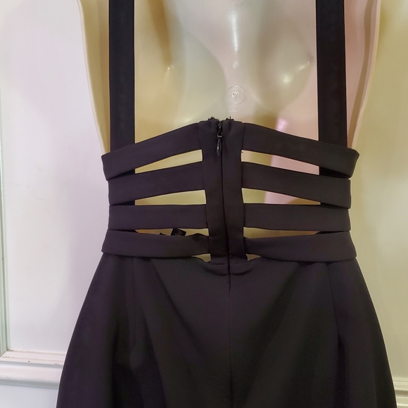 NBD Black Sleeveless Mini Dress with Side Strap Cutouts and Back Exposure, Large - Picture 4 of 16
